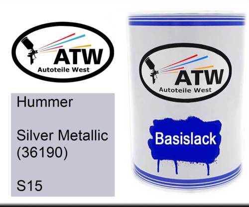 Hummer, Silver Metallic (36190), S15: 500ml Lackdose, von ATW Autoteile West.